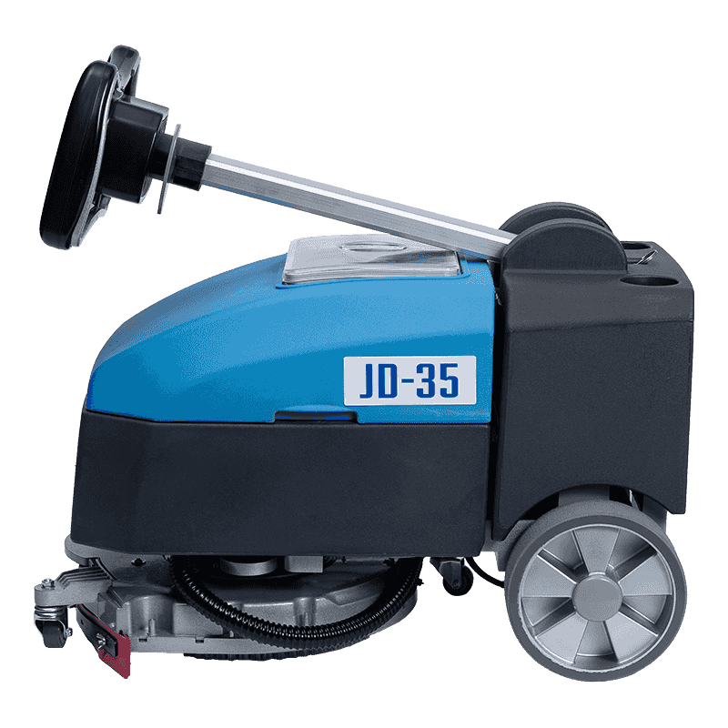 JD35 Commerciële mini-achterloop-opklapbare vloerschrobmachine JD35 Commerciële mini-achterloop-opklapbare vloerschrobmachine