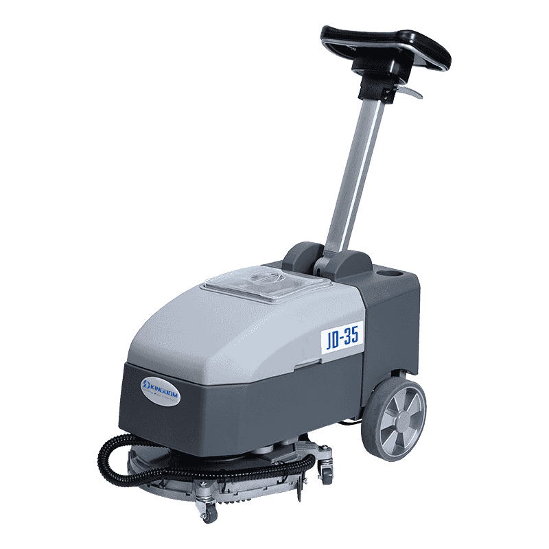 JD35 Commerciële mini-achterloop-opklapbare vloerschrobmachine JD35 Commerciële mini-achterloop-opklapbare vloerschrobmachine