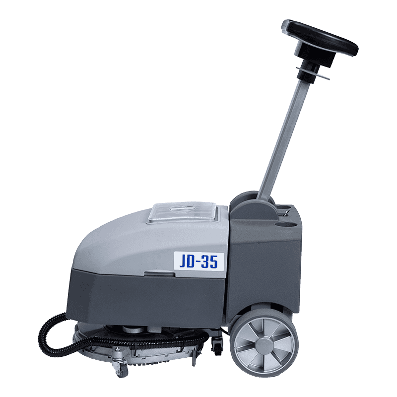 JD35 Commerciële mini-achterloop-opklapbare vloerschrobmachine JD35 Commerciële mini-achterloop-opklapbare vloerschrobmachine