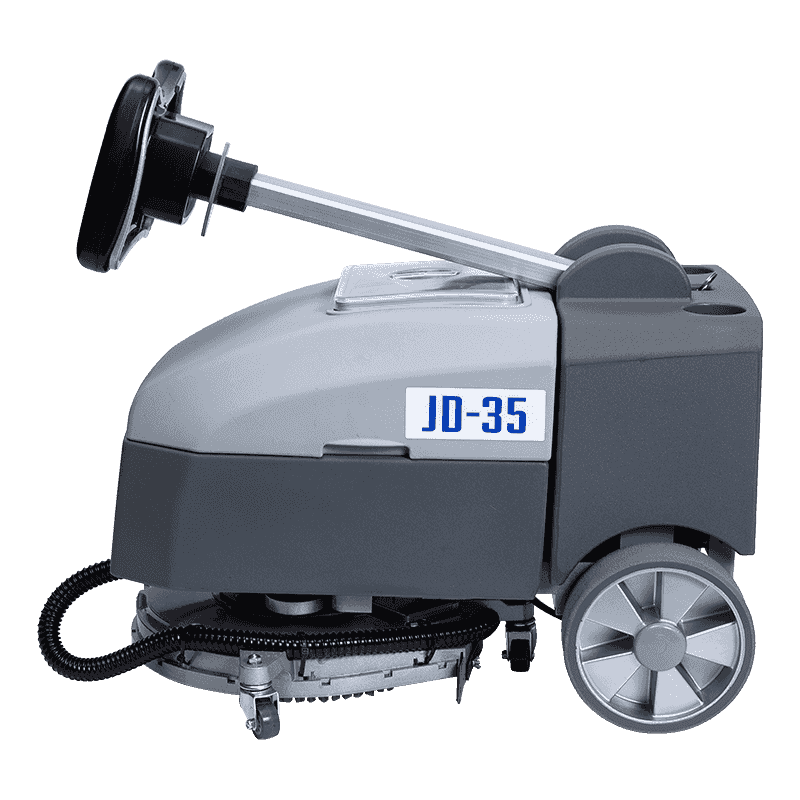 JD35 Commerciële mini-achterloop-opklapbare vloerschrobmachine JD35 Commerciële mini-achterloop-opklapbare vloerschrobmachine